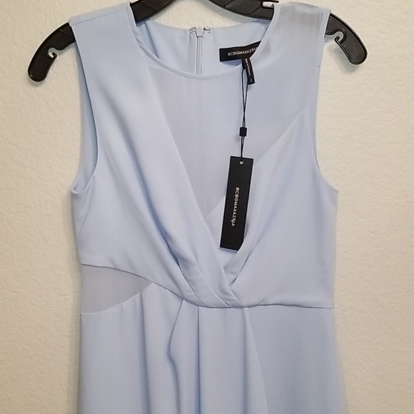 BCBG MAXAZRIA Chiffon Layer Midi Dress - Picture 9 of 13